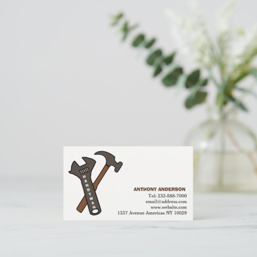 Carte De Visite Handyman et réparations (Debout devant)