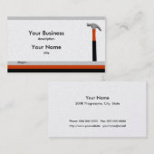 Carte de visite Handyman Hammer (Devant / Derrière)