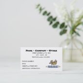 Carte De Visite Handyman humoristique (Debout devant)