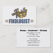 Carte De Visite Handyman humoristique (Devant / Derrière)