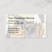 Carte De Visite Handyman, le thème de la ceinture d'outils (Devant)