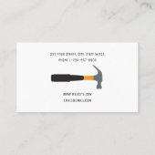 Carte De Visite Handyman Maintenance Professionnelle Réparations à (Dos)