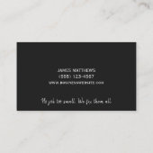 Carte De Visite Handyman Maintenance Service de réparation Acier m (Dos)