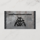Carte De Visite Handyman Maintenance Service de réparation Acier m (Devant)