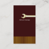 Carte De Visite Handyman mécanicien de réparation Guy (Dos)