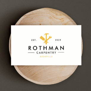 Carte De Visite Handyman moderne / Outils de charpentier Accueil A