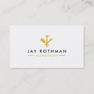 Carte De Visite Handyman moderne / Outils de charpentier Accueil A