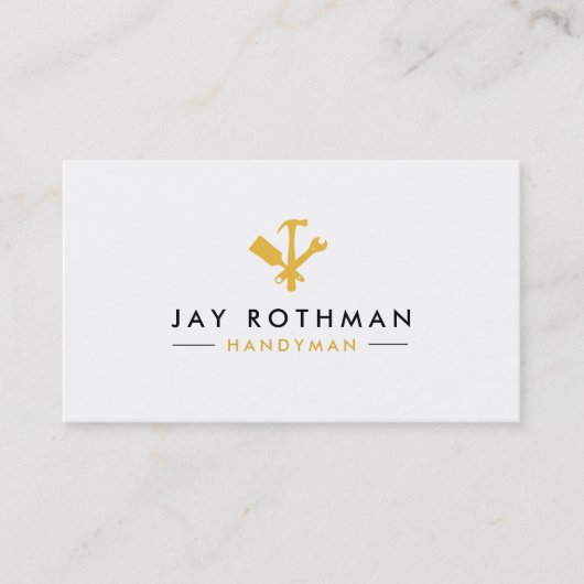 Carte De Visite Handyman moderne / Outils de charpentier Accueil A (Devant)