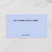 Carte De Visite Handyman modifiable (Dos)