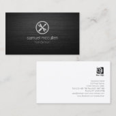 Carte De Visite Handyman outil de réparation Icon brosséCompétence (Devant / Derrière)