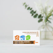 Carte De Visite Handyman Outils Colorful Homes (Debout devant)