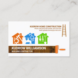Carte De Visite Handyman Outils Colorful Homes