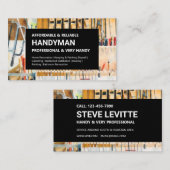 Carte de visite Handyman - Outils de travail Mur (Devant / Derrière)