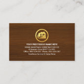 Carte De Visite Handyman Outils Sprocket Home Réparation (Dos)