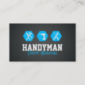Carte De Visite Handyman Professional Réparation de maison Blue Me (Devant)
