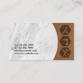 Carte De Visite Handyman professionnel enlever Marbre de réparatio (Dos)