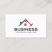 Carte De Visite Handyman Red Hammer House Service de réparation (Devant)