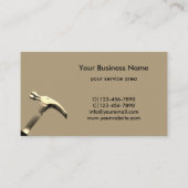 Carte De Visite Handyman réparateur professionnel Gold Hammer (Dos)