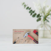 Carte De Visite Handyman, Réparation, Construction, Code QR (Debout devant)