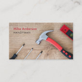 Carte De Visite Handyman, Réparation, Construction, Code QR (Devant)