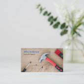 Carte De Visite Handyman, Réparation, Construction, Code QR, Vs 2 (Debout devant)