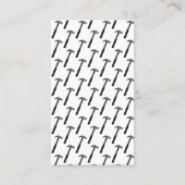 Carte De Visite Handyman Réparation Construction Cool de marteau (Dos)