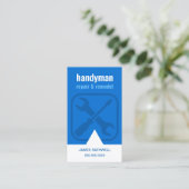 Carte De Visite Handyman Réparations Remodel | Code QR (Debout devant)