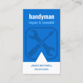 Carte De Visite Handyman Réparations Remodel | Code QR (Devant)