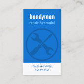 Carte De Visite Handyman Réparations Remodel | Code QR (Devant)
