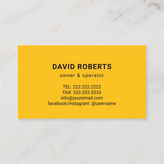 Carte De Visite Handyman Service de réparation Big Hammer Fix Mast (Dos)