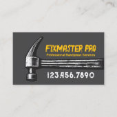 Carte De Visite Handyman Service de réparation de maison Marteau F (Devant)