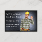 Carte De Visite Handyman Service de réparation de maison Métal (Devant)