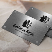 Carte De Visite Handyman Service de réparation de maison Metal Wor