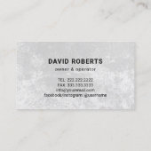 Carte De Visite Handyman Service de réparation de maison Noir Mart (Dos)