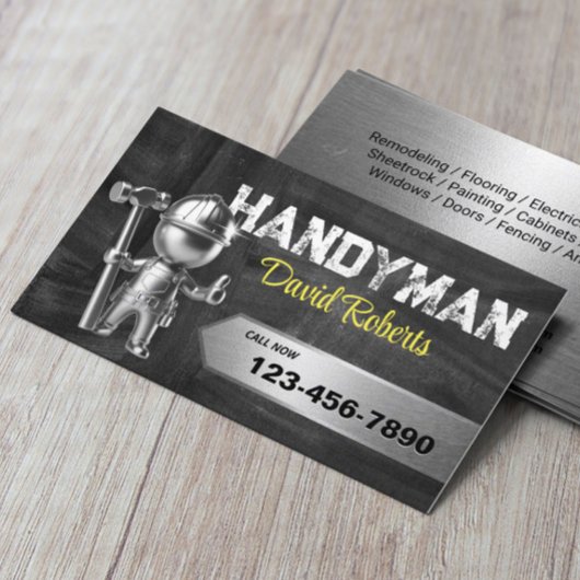 Carte De Visite Handyman Service de réparation et de maintenance d