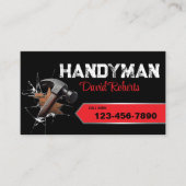 Carte De Visite Handyman Service de réparation et d'entretien Étiq (Devant)