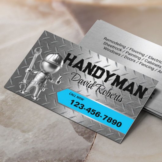 Carte De Visite Handyman Service de réparation et d'entretien Méta