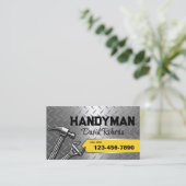 Carte De Visite Handyman Service de réparation et d'entretien Méta (Debout devant)