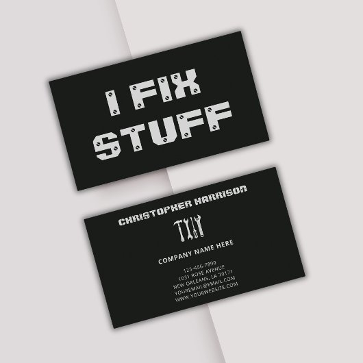 Carte De Visite Handyman Service d'entretien de réparation profess