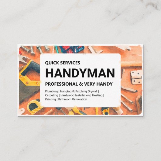 Carte de visite : Handyman Services (Devant)