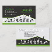 Carte De Visite Handyman services, entretien ménager (Devant / Derrière)