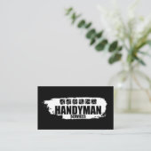 Carte De Visite Handyman services peinture blanche et icônes (Debout devant)