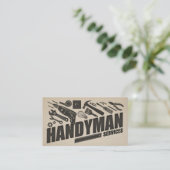 Carte De Visite Handyman services - Réparations à domicile (Debout devant)