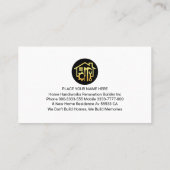 Carte De Visite Handyman Signage Frame Renovation (Dos)