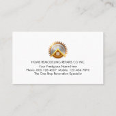 Carte De Visite Handyman Signage On Dirty Walls (Dos)