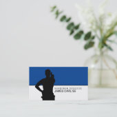 Carte De Visite Handyman Silhouette (Debout devant)