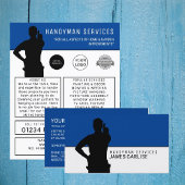 Carte De Visite Handyman Silhouette