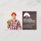 Carte De Visite Handyman souriant (Devant)