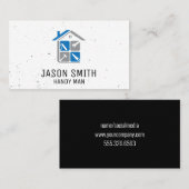 Carte De Visite Handyman Tools et Home Icon (Devant / Derrière)