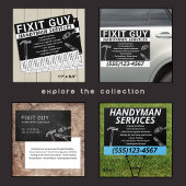 Carte De Visite Handyman Tools, Home Improvement Rustique Business